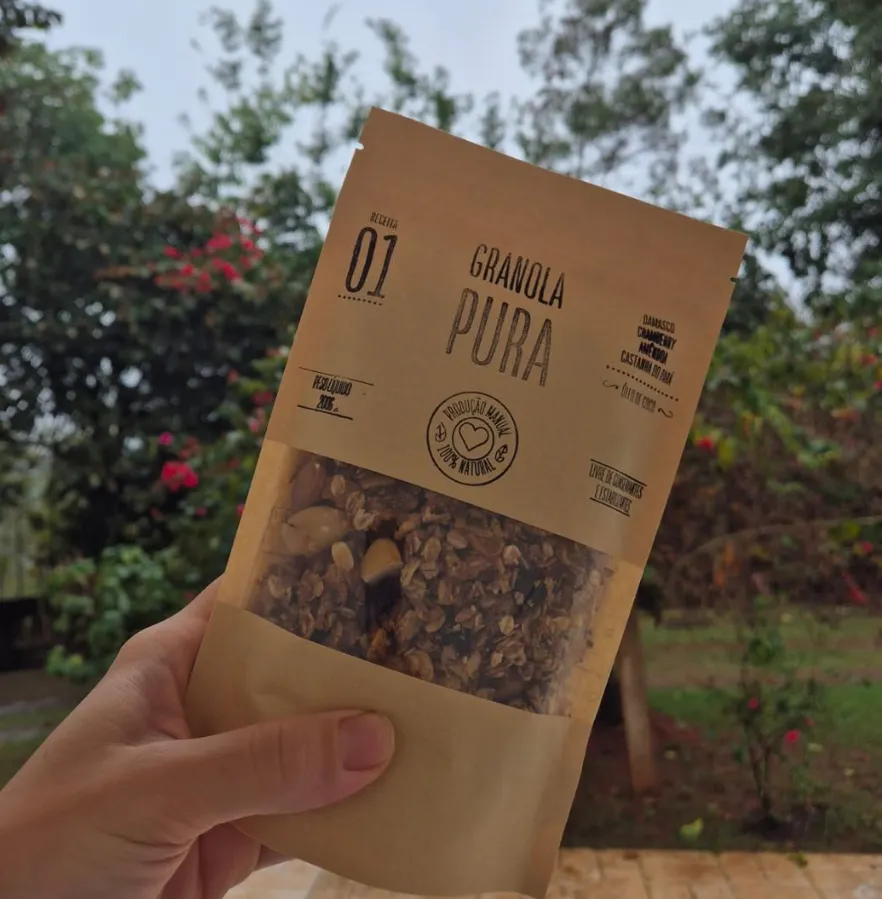 Pacote kraft de Granola Pura de 200 g